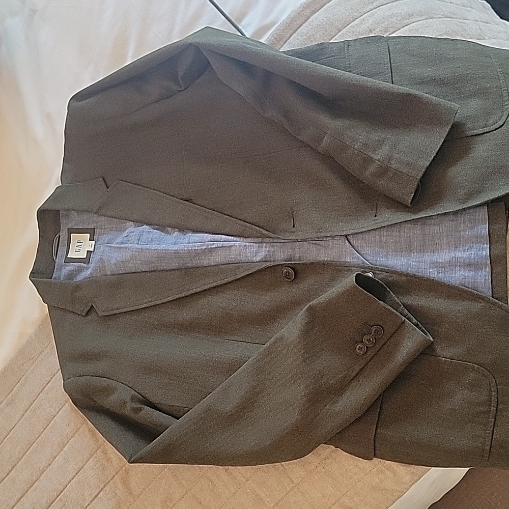 Gap Mens Blazer Dark Green